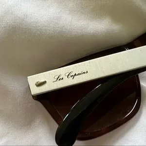 Vintage Les Copains 078 Sunglasses LES COPAINS Sunglasses Brown Plastic Oval Frame Ladies main image 4
